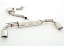 63.5mm catback-system with tailpipe left &amp; right stainless steel