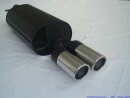 back-silencer aluminised steel