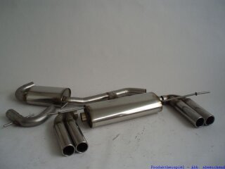 63.5mm catback-system with tailpipe left & right stainless steel