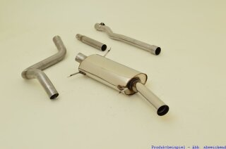 63.5mm racing catback-system stainless steel