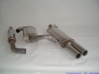 63.5mm catback-system with tailpipe left & right stainless steel