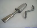 back-silencer aluminised steel