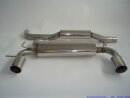 76mm catback-system with tailpipe left &amp; right R32-Look stainless steel