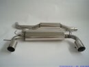 76mm catback-system with tailpipe left &amp; right R32-Look stainless steel