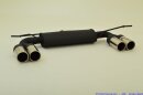 back-silencer with tailpipe left &amp; right aluminised steel