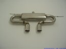 back-silencer with tailpipe left &amp; right R32-Look stainless steel