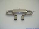 back-silencer with tailpipe left &amp; right R32-Look stainless steel