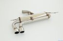 76mm back-silencer with tailpipe left &amp; right stainless steel