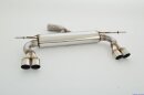 76mm back-silencer with tailpipe left &amp; right stainless steel