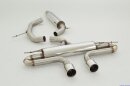 76mm catback-system with tailpipe left &amp; right R32-Look stainless steel