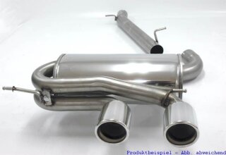 70mm racing catback-system with tailpipe left & right stainless steel