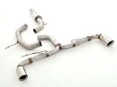 76mm catback-system with tailpipe left &amp; right GTI-Look stainless steel
