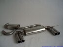 63.5mm catback-system with tailpipe left &amp; right R-Look stainless steel