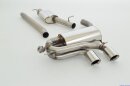 76mm catback-system w. tailpipe left &amp; right with flap-control stainless steel