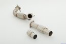 76mm downpipe with 200 cells sport-catalyst stainless steel