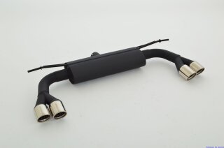 back-silencer with tailpipe left & right R-Look aluminised steel