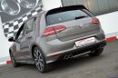 back-silencer with tailpipe left &amp; right R-Look aluminised steel