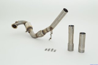 63.5mm downpipe with 200 cells sport catalyst stainless steel