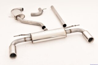 63.5mm catback-system with tailpipe left & right GTI-Look stainless steel