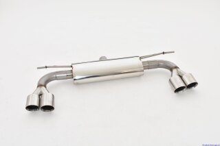 back-silencer with tailpipe left & right R-Look stainless steel