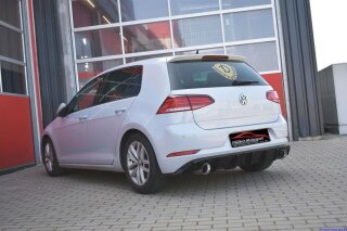 back-silencer with tailpipe left & right GTI-Look aluminised steel