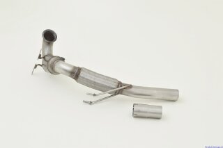 76mm downpipe with 200 cells HJS sport-catalyst stainless steel