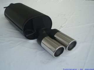 back-silencer aluminised steel