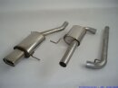 63.5mm catback-system stainless steel