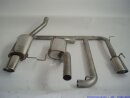 63.5mm catback-system with tailpipe left &amp; right stainless steel