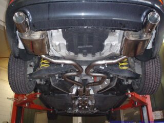 2x55mm catback-system with tailpipe left & right stainless steel