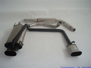 63.5mm catback-system with tailpipe left & right stainless steel
