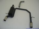 back-silencer with tailpipe left &amp; right aluminised steel