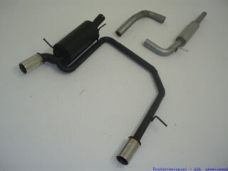 63.5mm catback-system with tailpipe left & right aluminised steel
