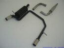 63.5mm catback-system with tailpipe left &amp; right aluminised steel