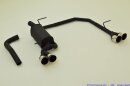 back-silencer with tailpipe left &amp; right aluminised steel