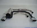 63.5mm catback-system with tailpipe left &amp; right stainless steel