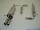 63.5mm catback-system stainless steel