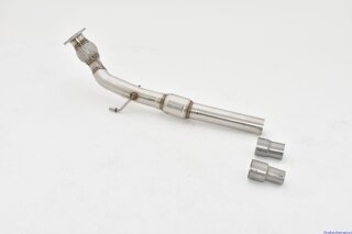 76mm downpipe with 200 cells sport-catalyst stainless steel