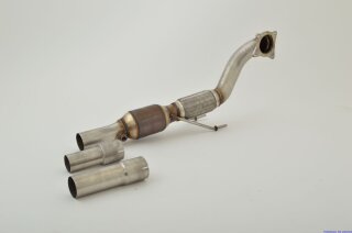 76mm downpipe with 200 cells HJS sport-catalyst stainless steel