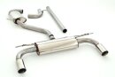 63.5mm catback-system with tailpipe left &amp; right stainless steel