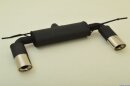 back-silencer with tailpipe left & right aluminised...