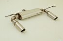 back-silencer with tailpipe left & right stainless steel