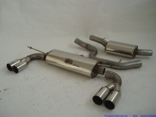 63.5mm catback-system with tailpipe left & right stainless steel