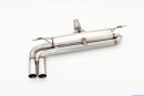 76mm back-silencer with tailpipe left &amp; right stainless steel