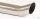 Polished stainless steel tailpipe 1 x 76mm DTM