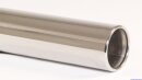 Polished stainless steel tailpipe 1 x 90mm round rolled
