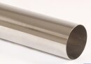 Polished stainless steel tailpipe 1 x 90mm round sharp