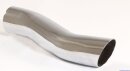 Polished stainless steel tailpipe 1 x 60mm round sharp...
