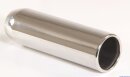 Polished stainless steel tailpipe 1 x 100mm round rolled