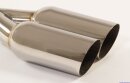 Polished stainless steel tailpipe 2 x 90mm round...